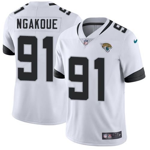Jacksonville Jaguars #91 Yannick Ngakoue White Youth Stitched NFL Vapor Untouchable Limited Jersey